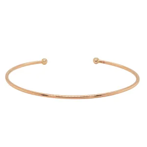 14ct Rose Gold Fine Torc Bangle