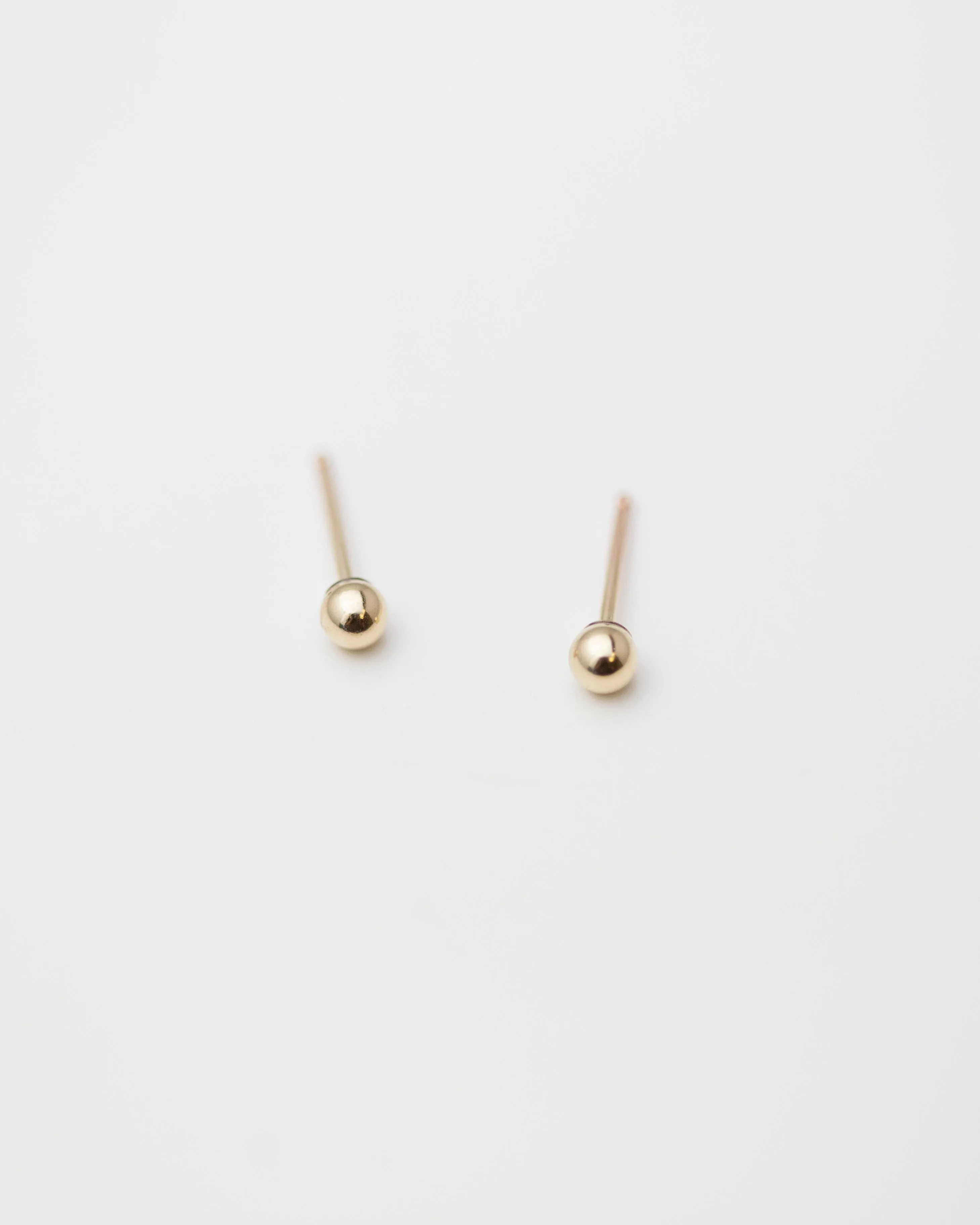 14K Ball Stud Earrings