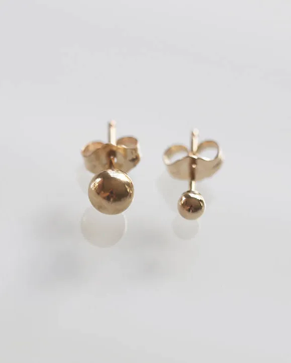 14K Ball Stud Earrings