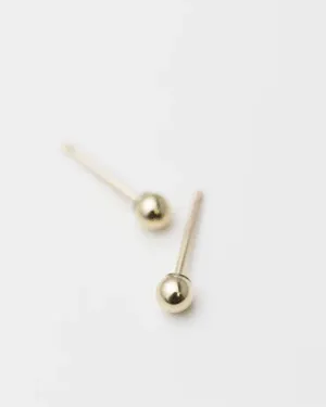 14K Ball Stud Earrings