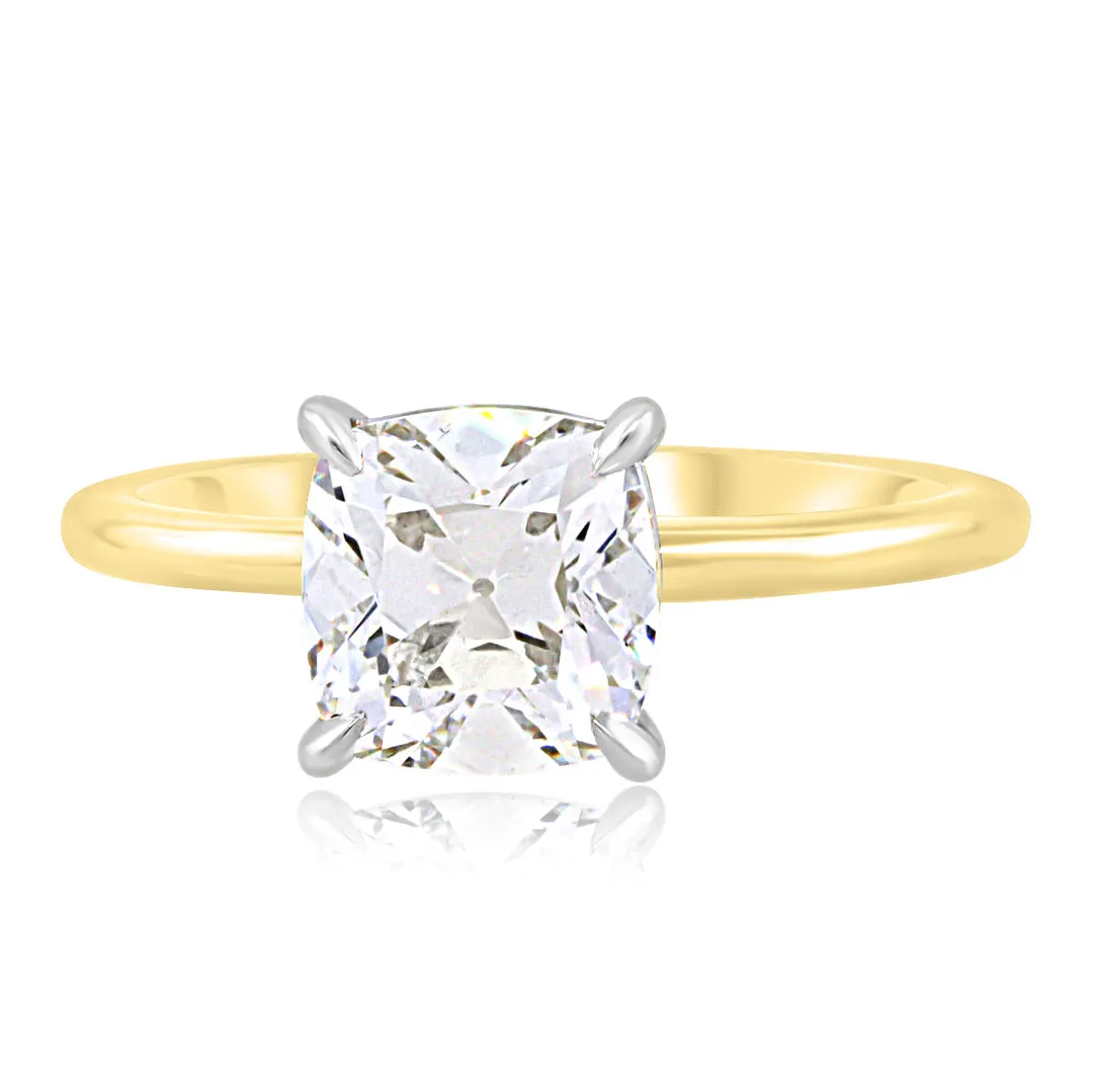 1.52cts FVS1 Cushion Diamond Aura Ring