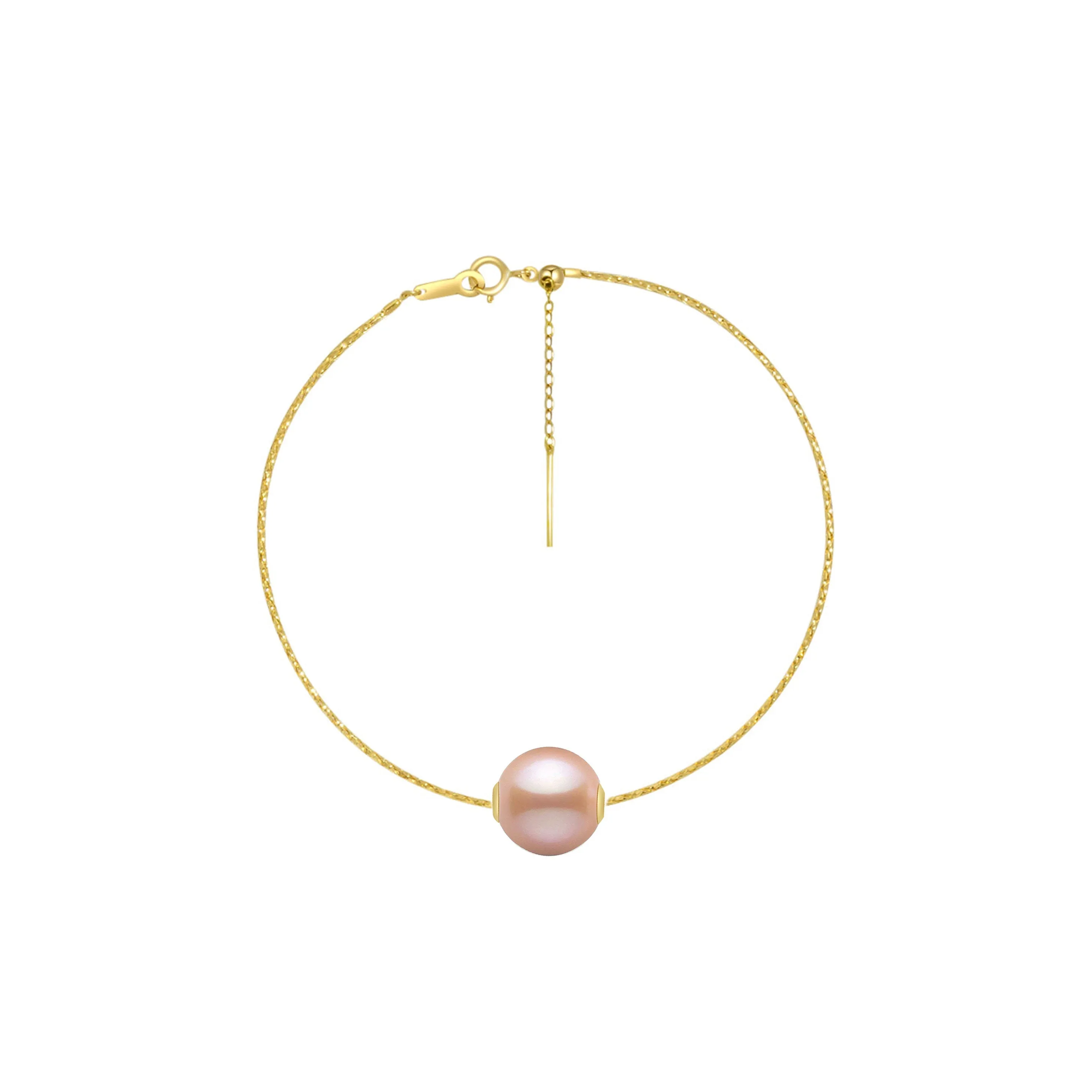 18K Solid Gold Interchangeable Pearl Bracelet KB00008 | Possibilities