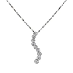 18k White Gold Natasia S 1.5ct Diamond Pendant Necklace