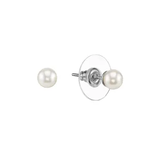 1928 Jewelry 6mm Round White Faux Pearl Stud Earrings