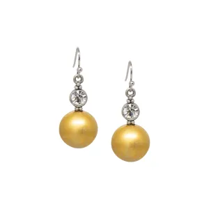 1928 Jewelry Gold Baubles & Crystals Drop Earrings