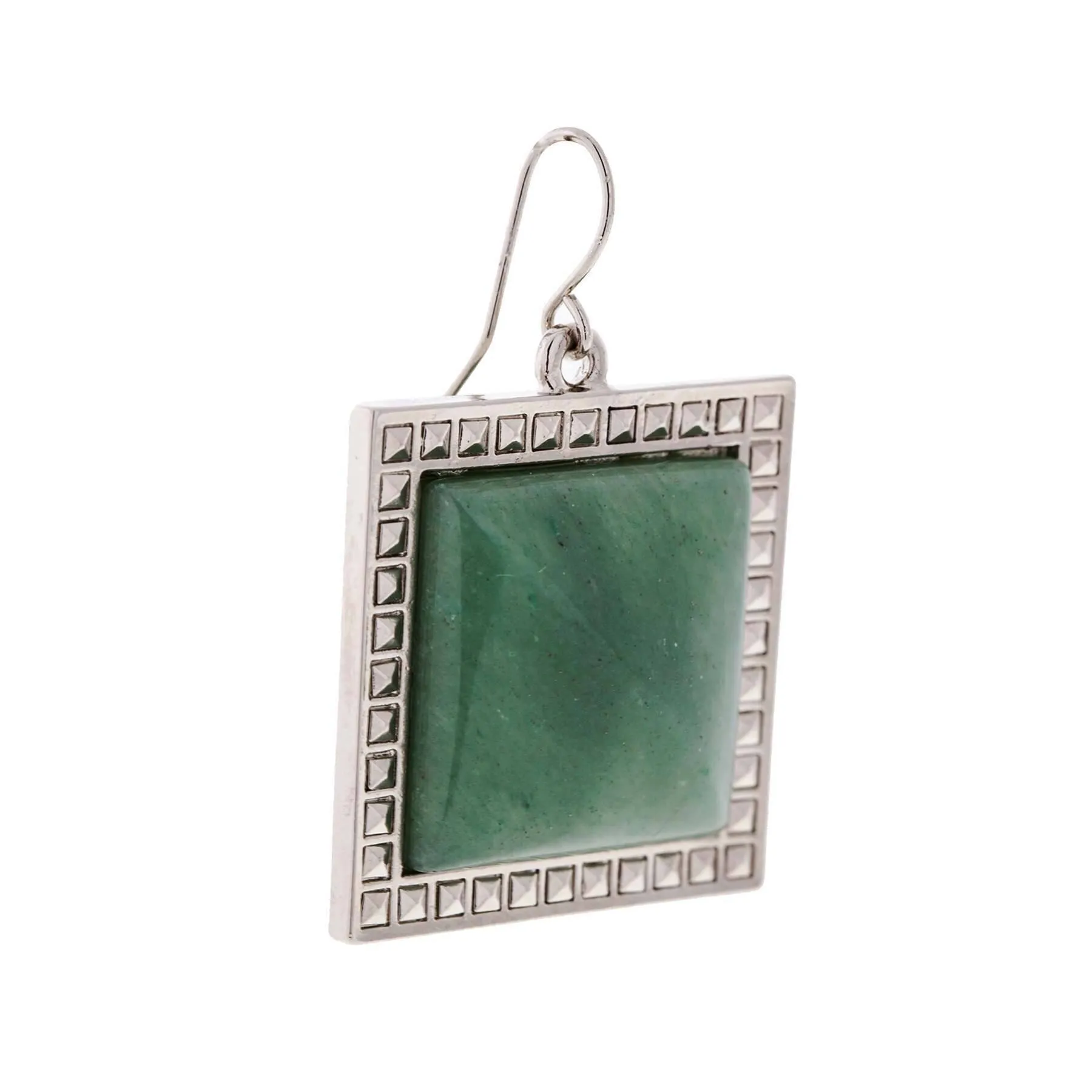 1928 Jewelry Serenity Square Gemstone Drop Earrings