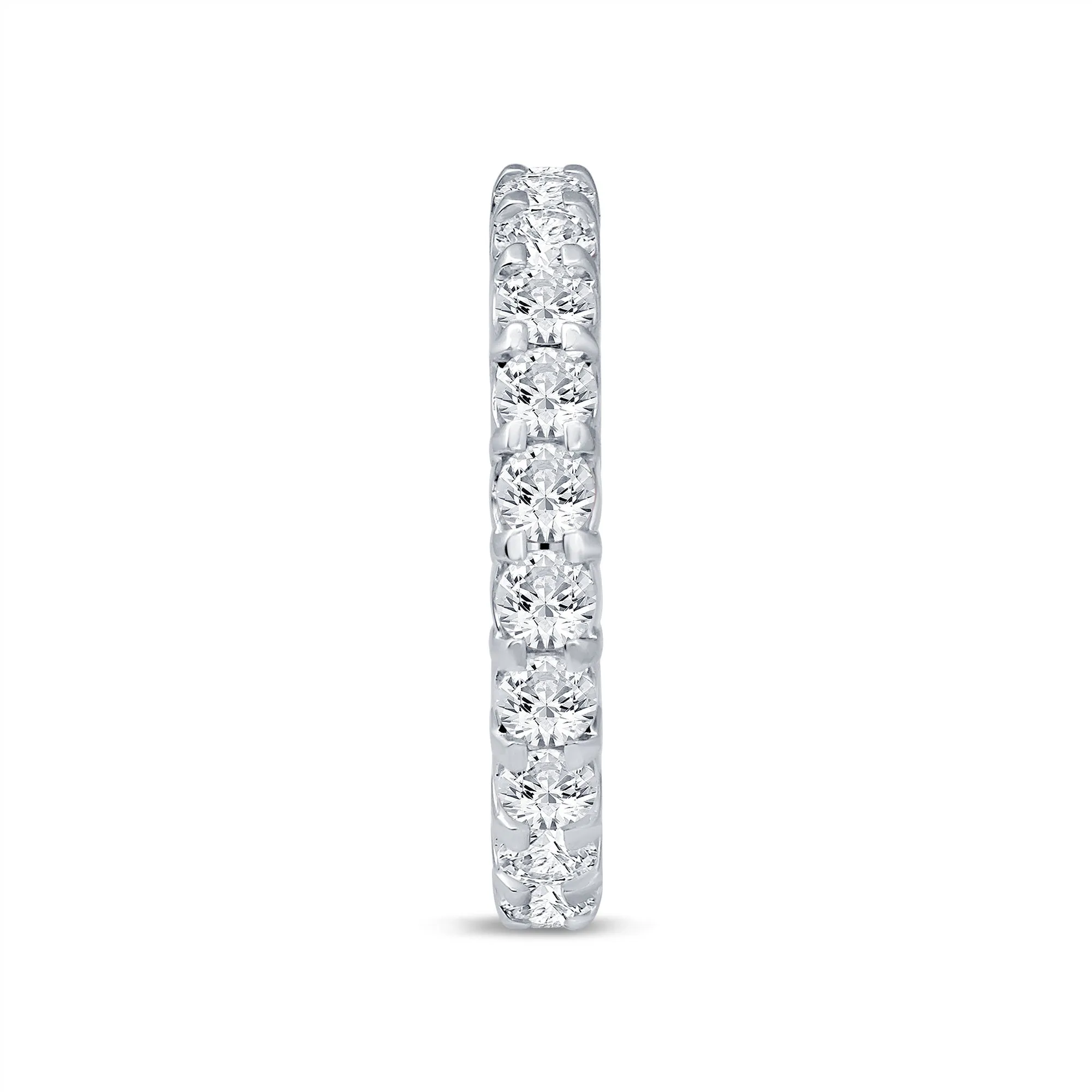 3.0ctw Round Diamond Shared Prong 14K Gold Eternity Band