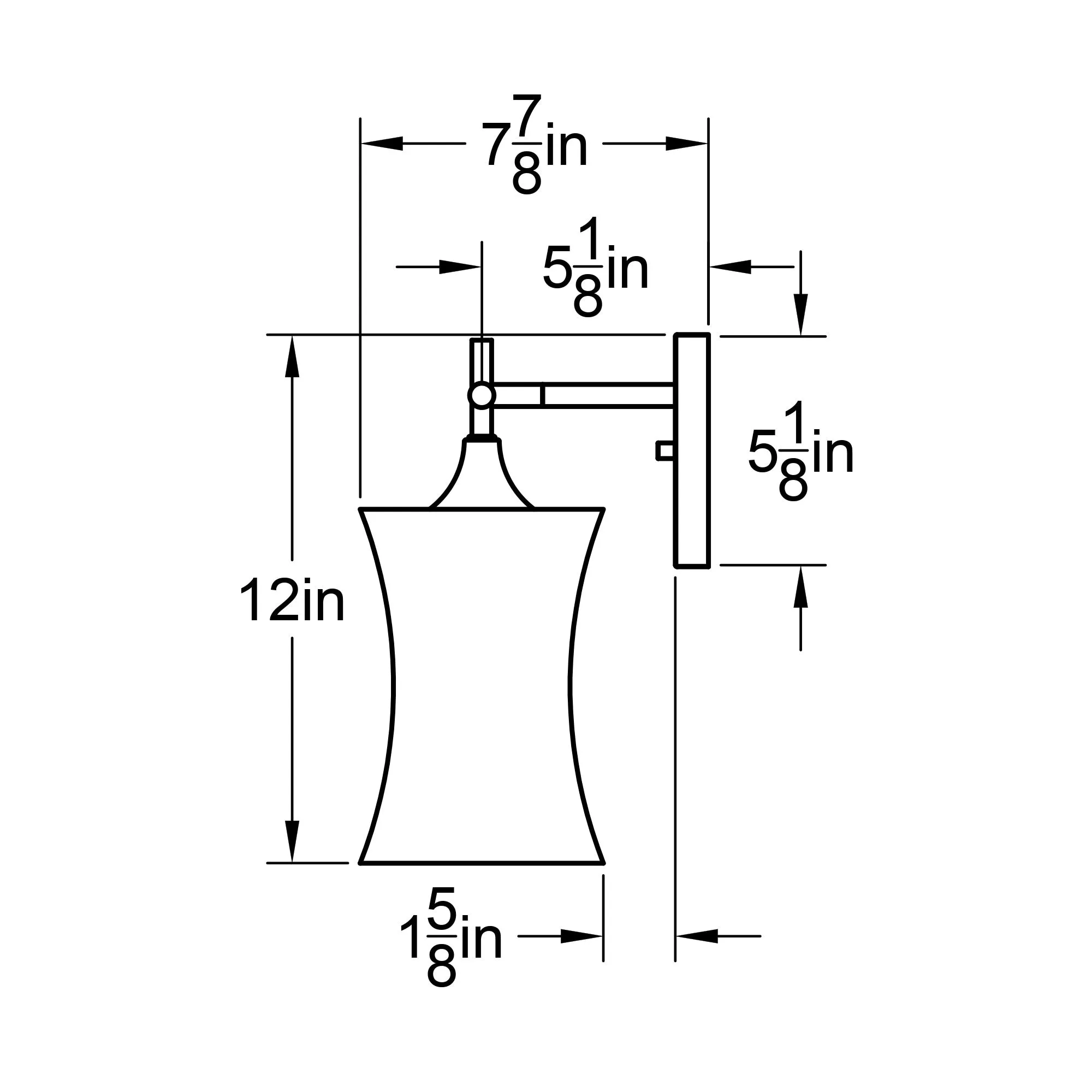 818 Swell: 3 Light Wall Vanity