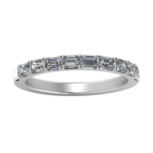 Anya Baguette Trendy Moissanite Wedding Ring