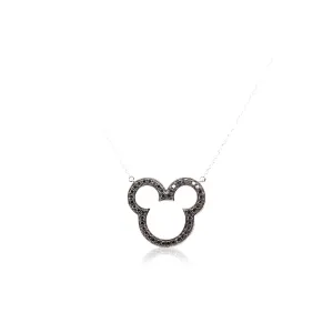 Bear Black Diamond Necklace