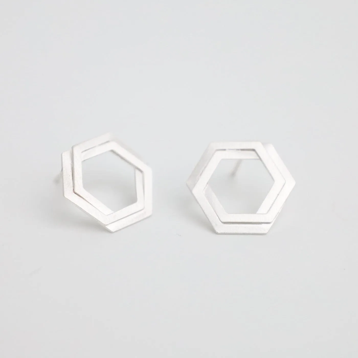 Bee Mine Double Hex Post Earring