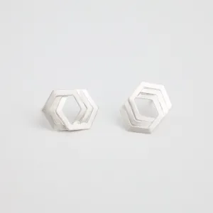 Bee Mine Triple Hex Post Earring