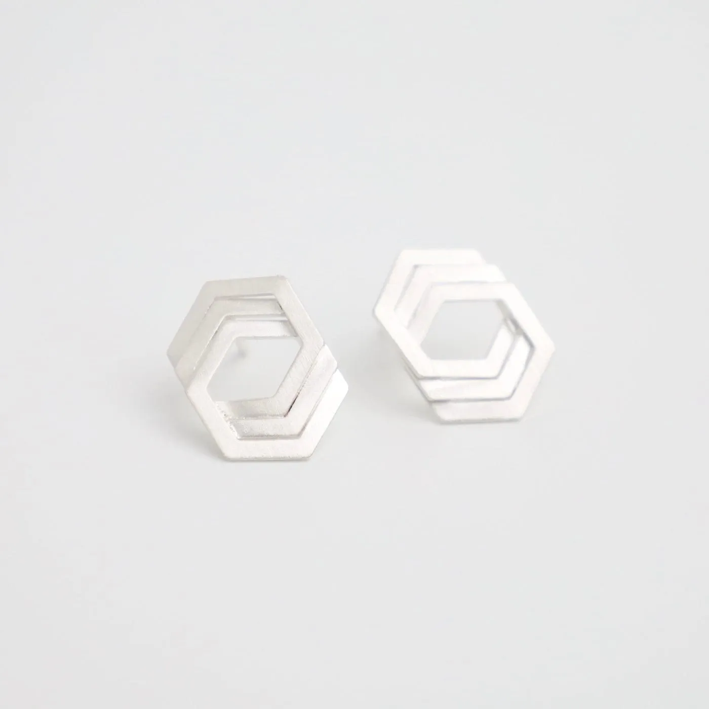 Bee Mine Triple Hex Post Earring