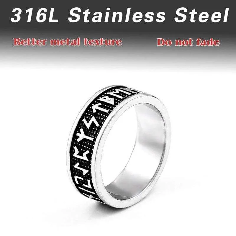 Beier 316L Stainless Steel nose viking Amulet rune words Odin 's Symbol for men scandinavian wholesale ring jewelry BR8-595