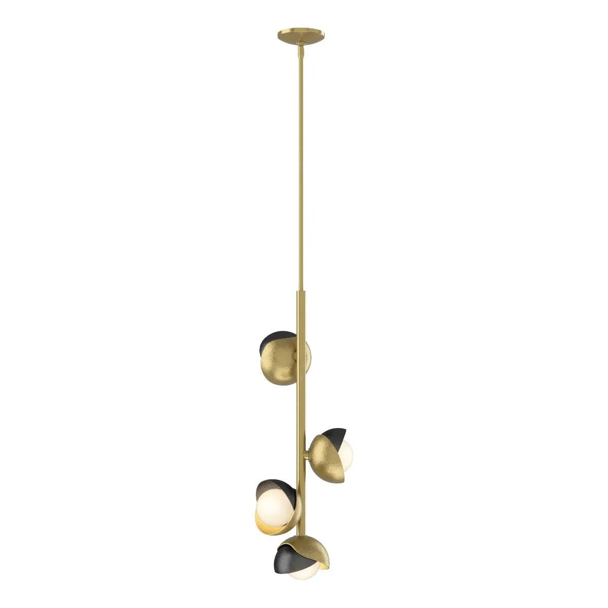 Brooklyn 12 in. 4 lights Pendant Light Brass finish