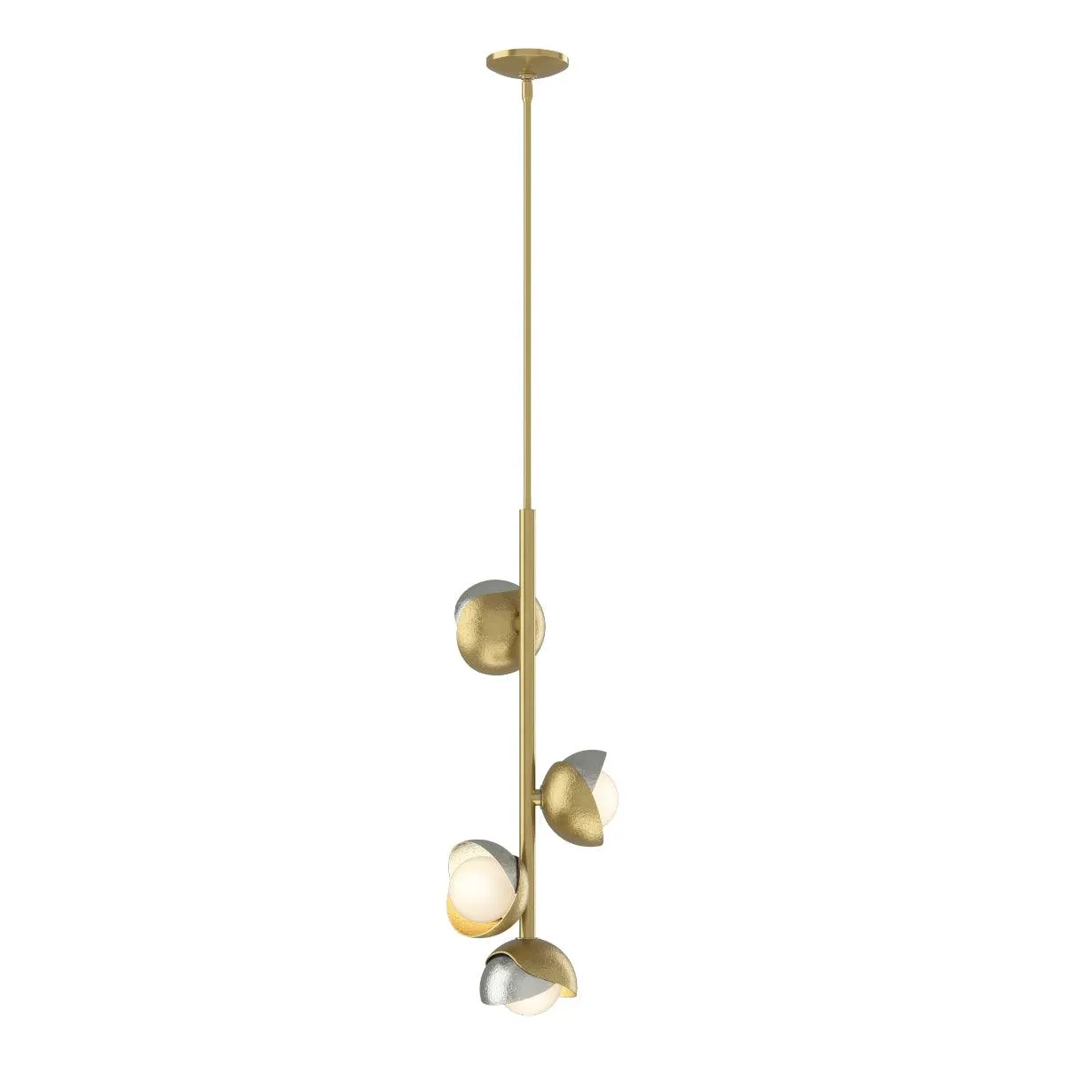 Brooklyn 12 in. 4 lights Pendant Light Brass finish