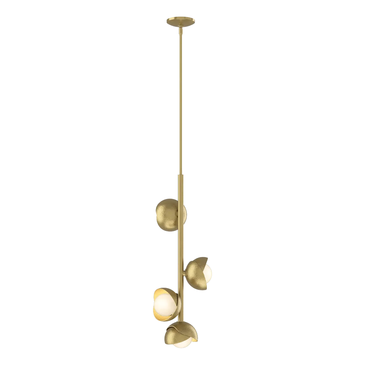 Brooklyn 12 in. 4 lights Pendant Light Brass finish