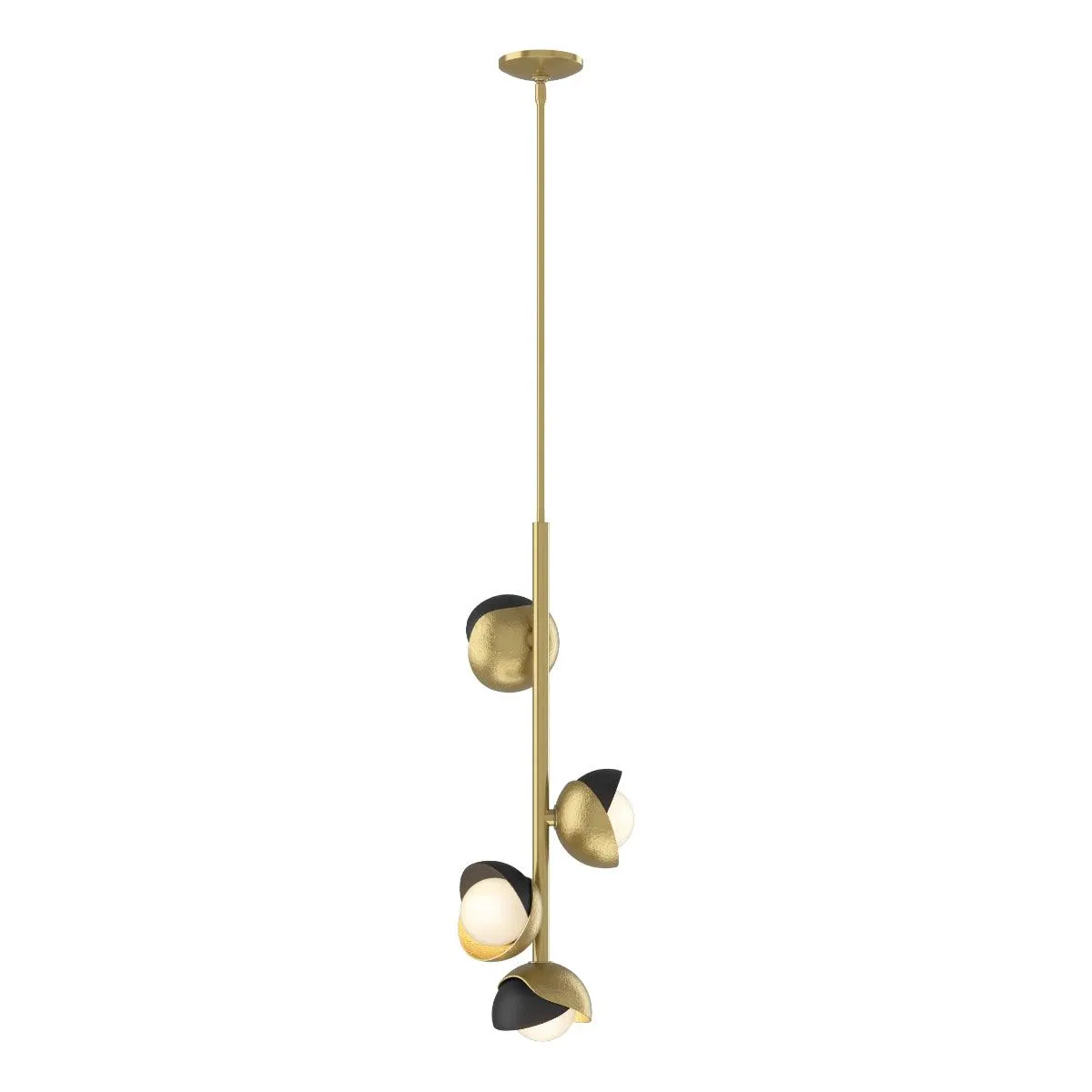 Brooklyn 12 in. 4 lights Pendant Light Brass finish