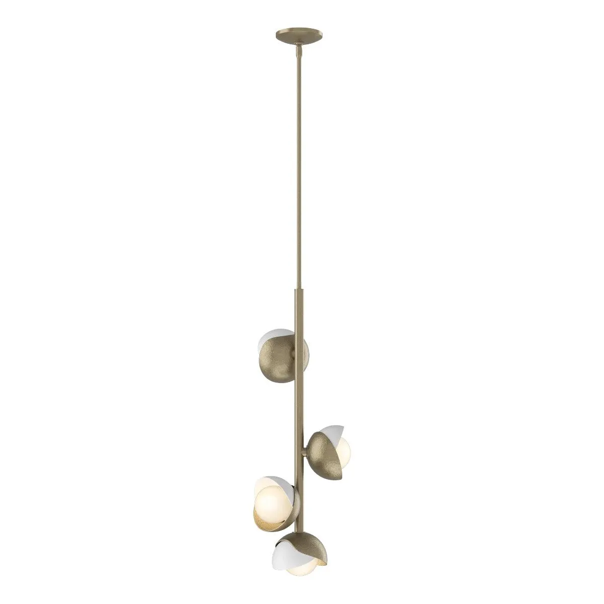 Brooklyn 12 in. 4 lights Pendant Light Gold finish