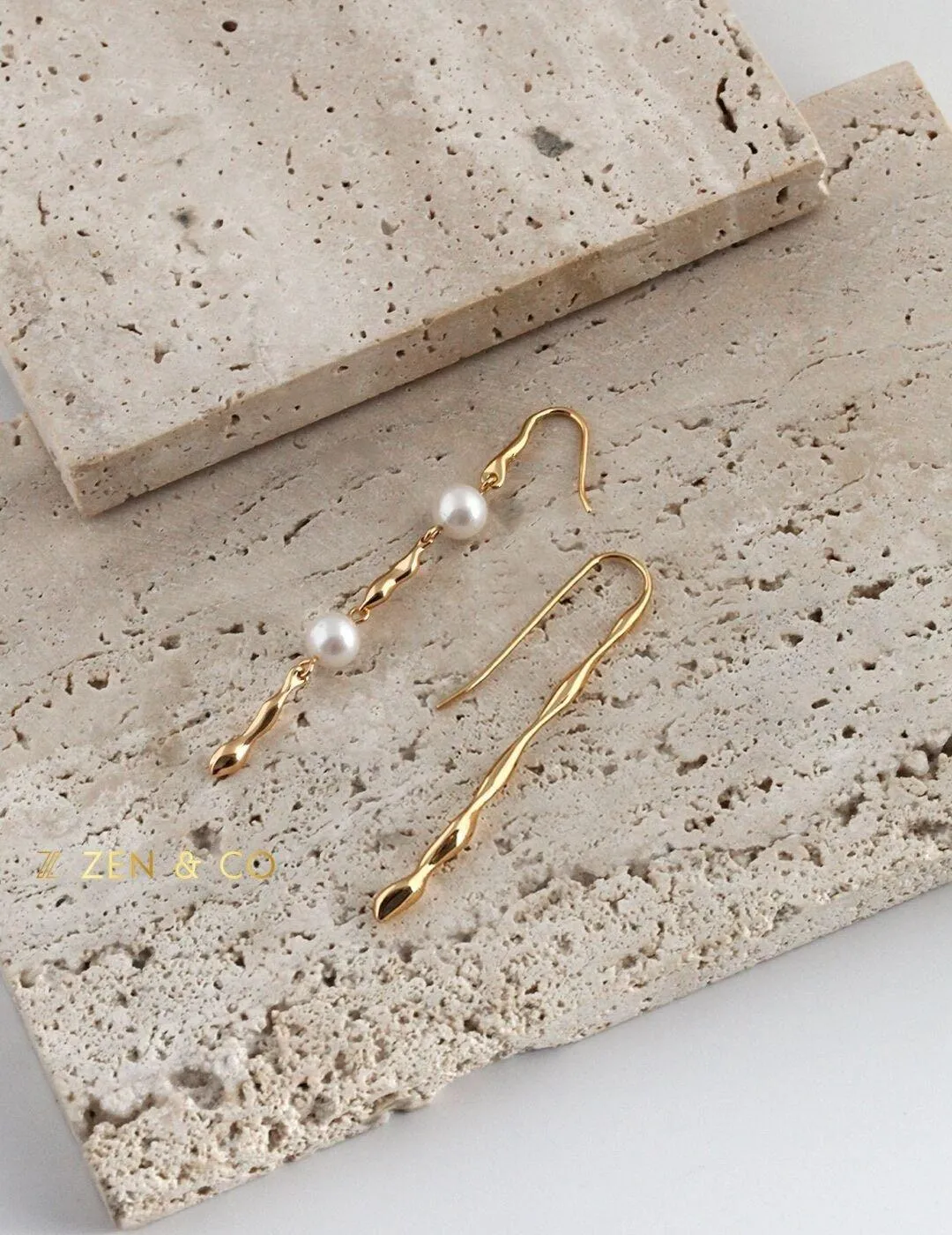 CARMEN Asymmetric long dangle earring