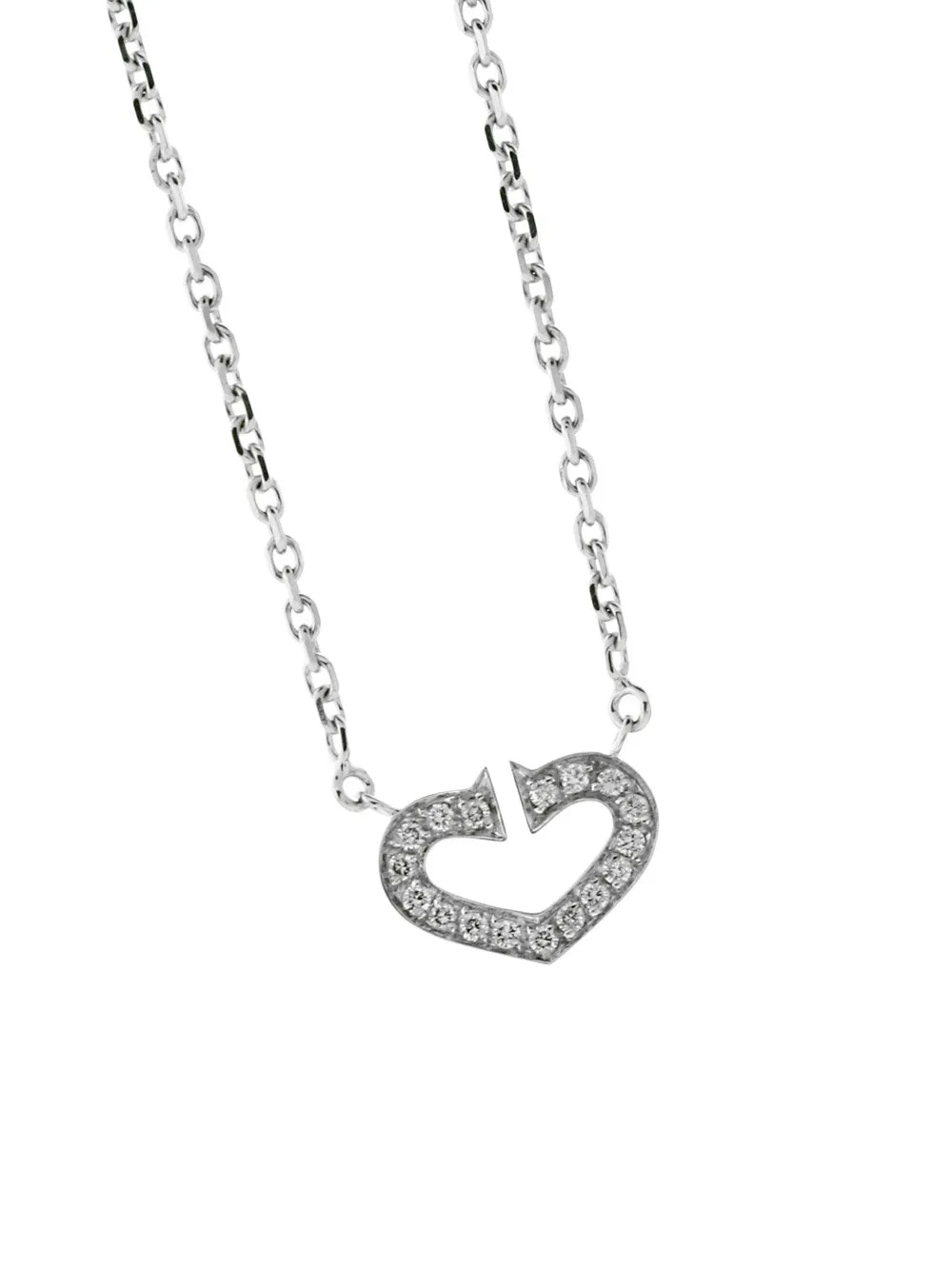 Cartier C Heart of Cartier Diamond White Gold Necklace