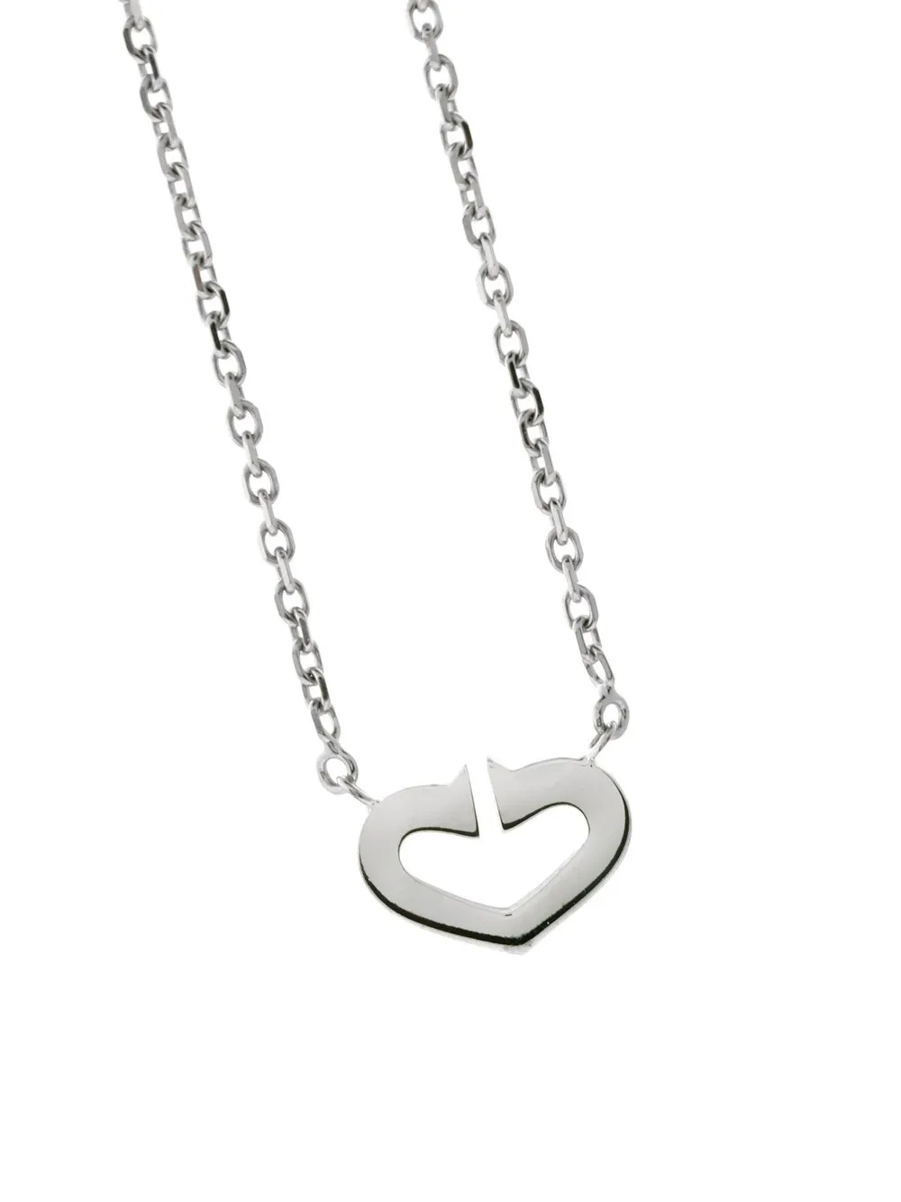 Cartier C Heart of Cartier Diamond White Gold Necklace