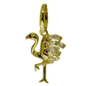 Cartier Flamingo Diamond Gold Charm