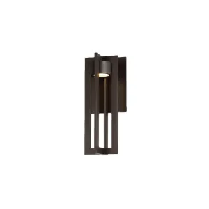 Chamber 16 in. LED Outdoor Wall Sconce 3000K Bronze Finish