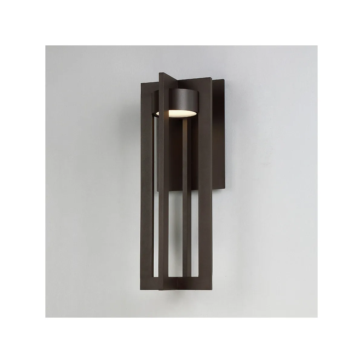 Chamber 20 in. LED Outdoor Wall Sconce 3000K Bronze Finish