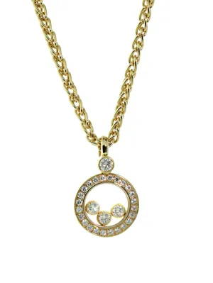 Chopard Happy Diamond Yellow Gold Diamond Necklace 793957-0001