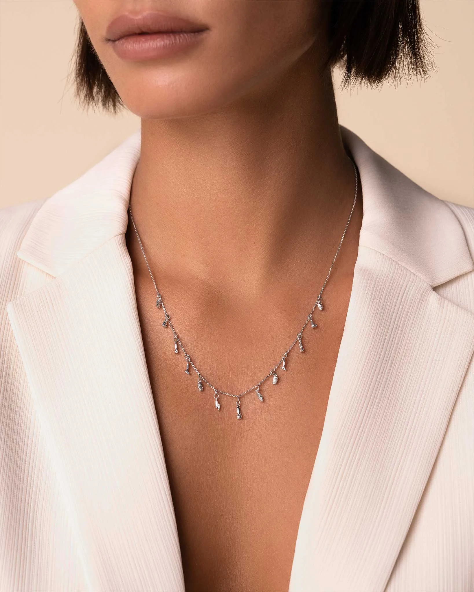 Classic Diamond Drop Necklace