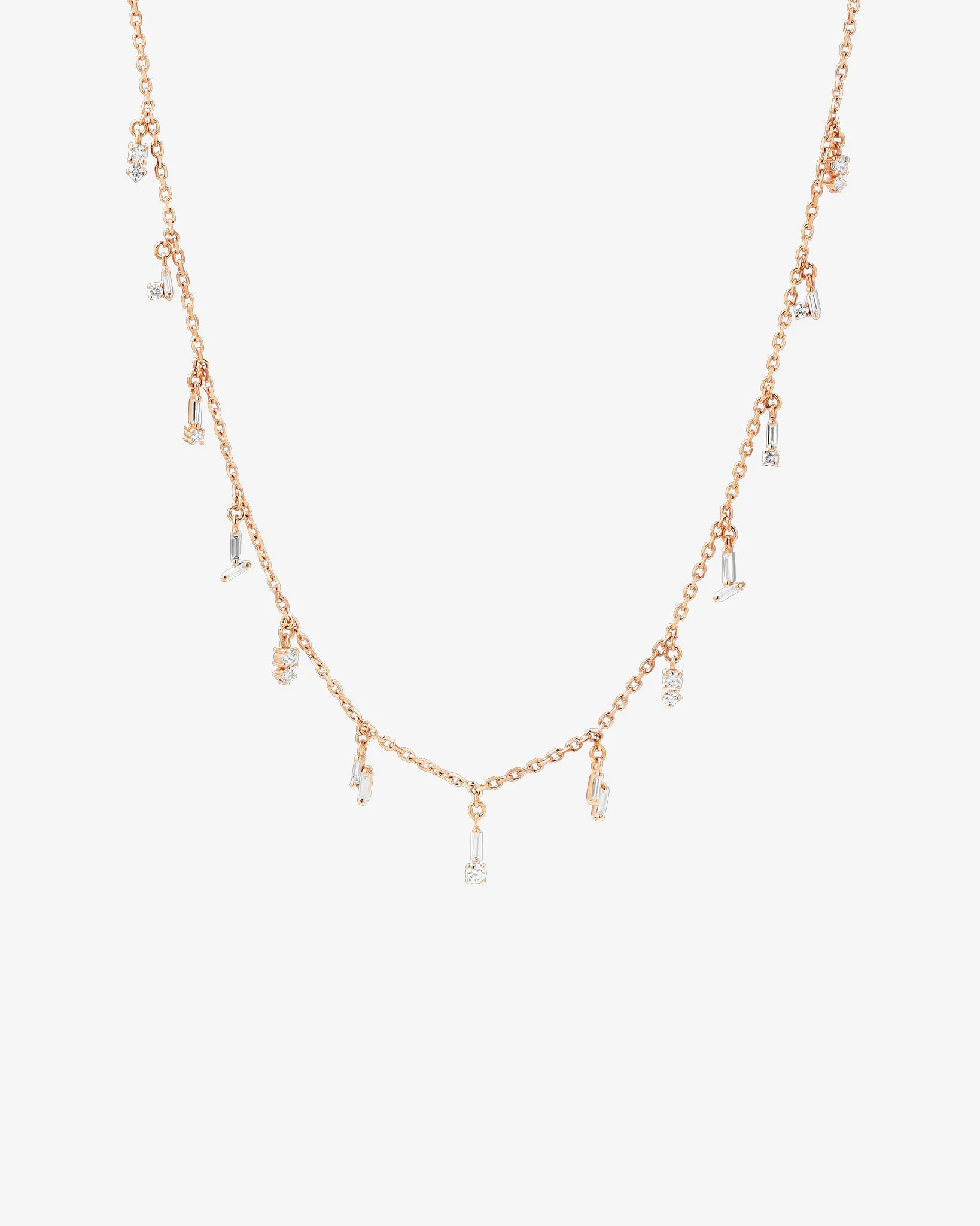 Classic Diamond Drop Necklace