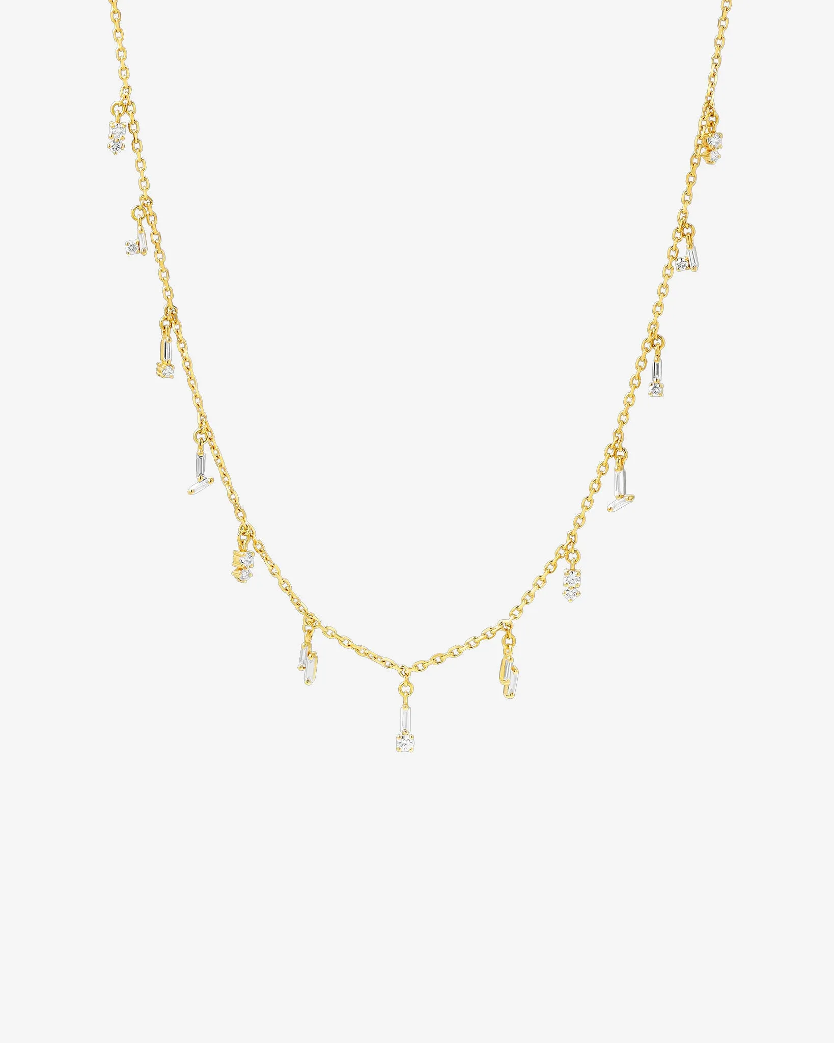 Classic Diamond Drop Necklace