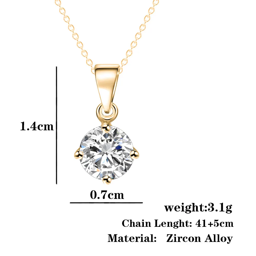 CZ Cubic Zirconia Pendant Necklace