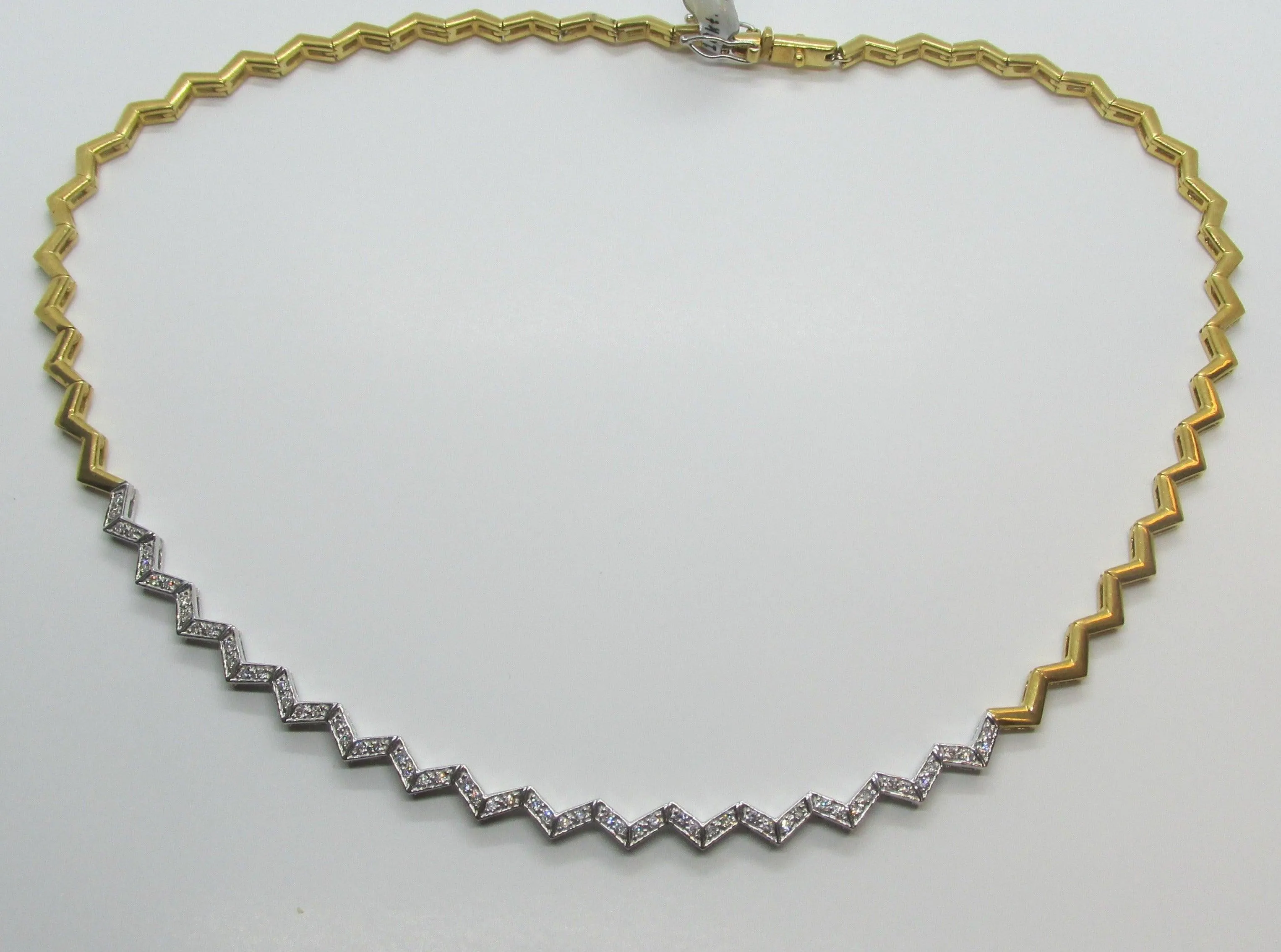 Diamond Two Tone Gold Necklace