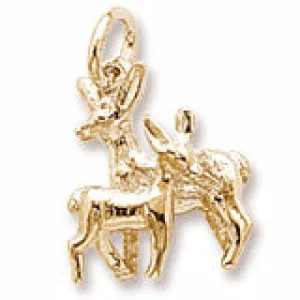 Doeandfawn Charm in Yellow Gold Plated