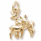 Doeandfawn Charm In Yellow Gold