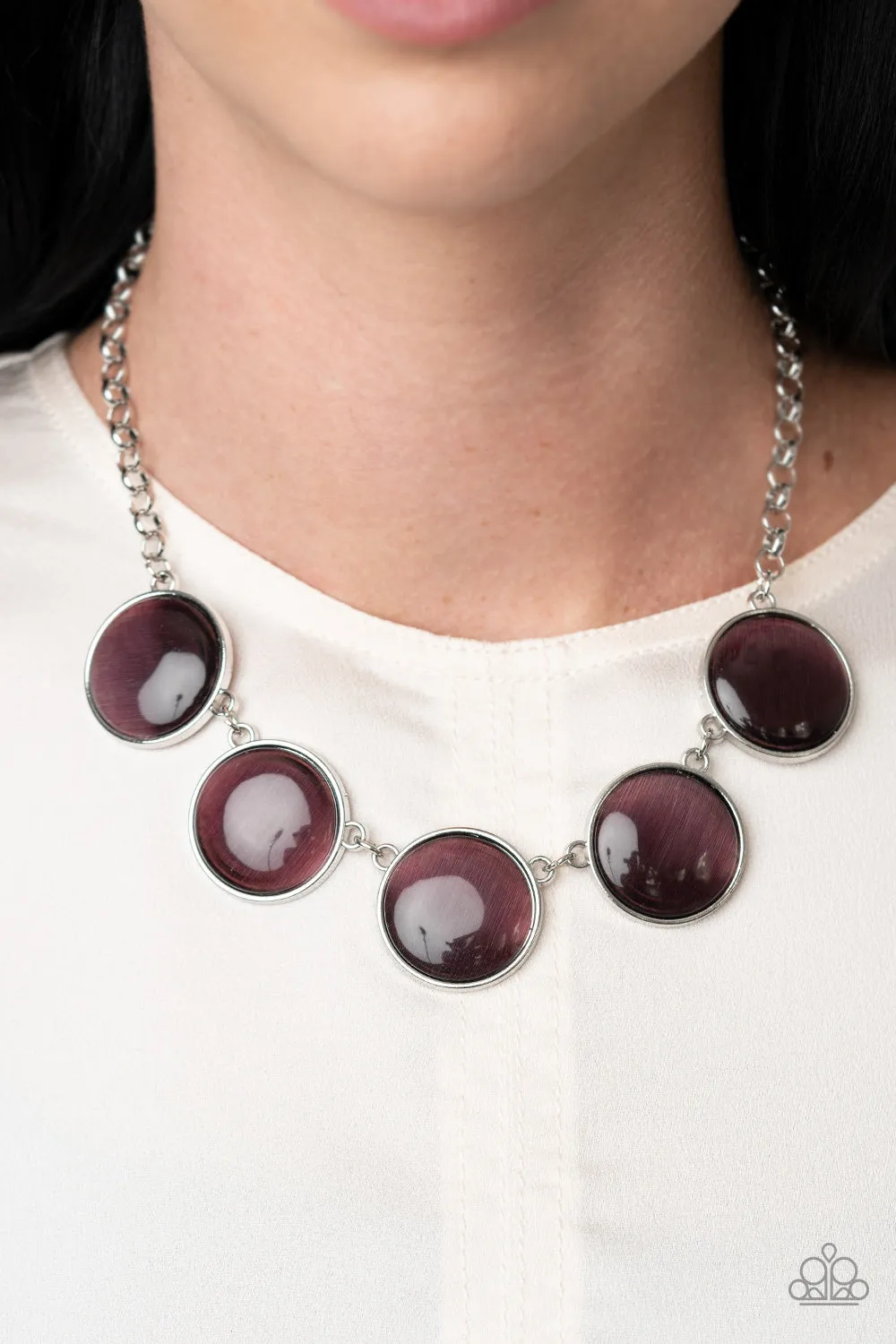 Ethereal Escape - Purple Paparazzi Necklace