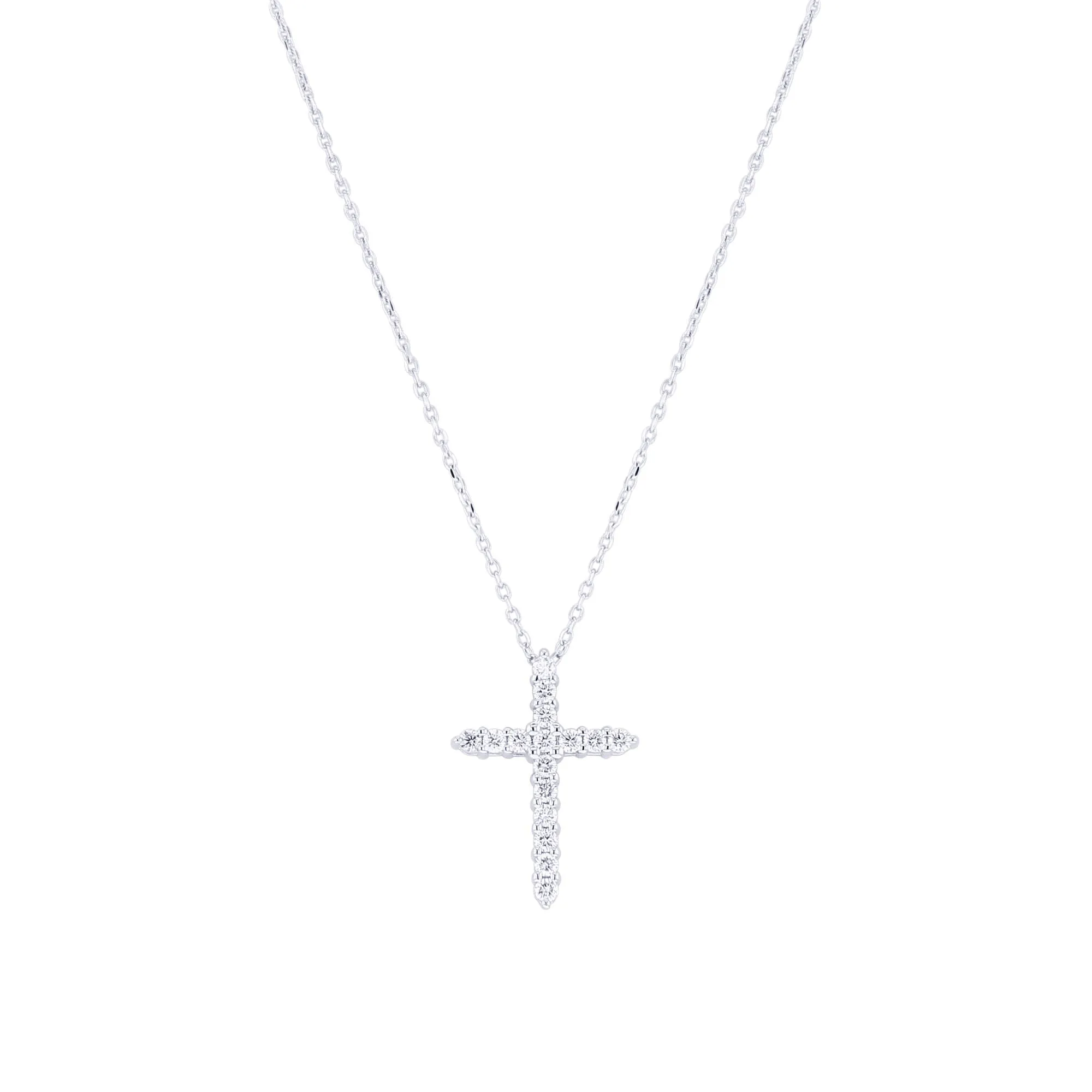 Faithful Cross Diamond Necklace 1/4ct