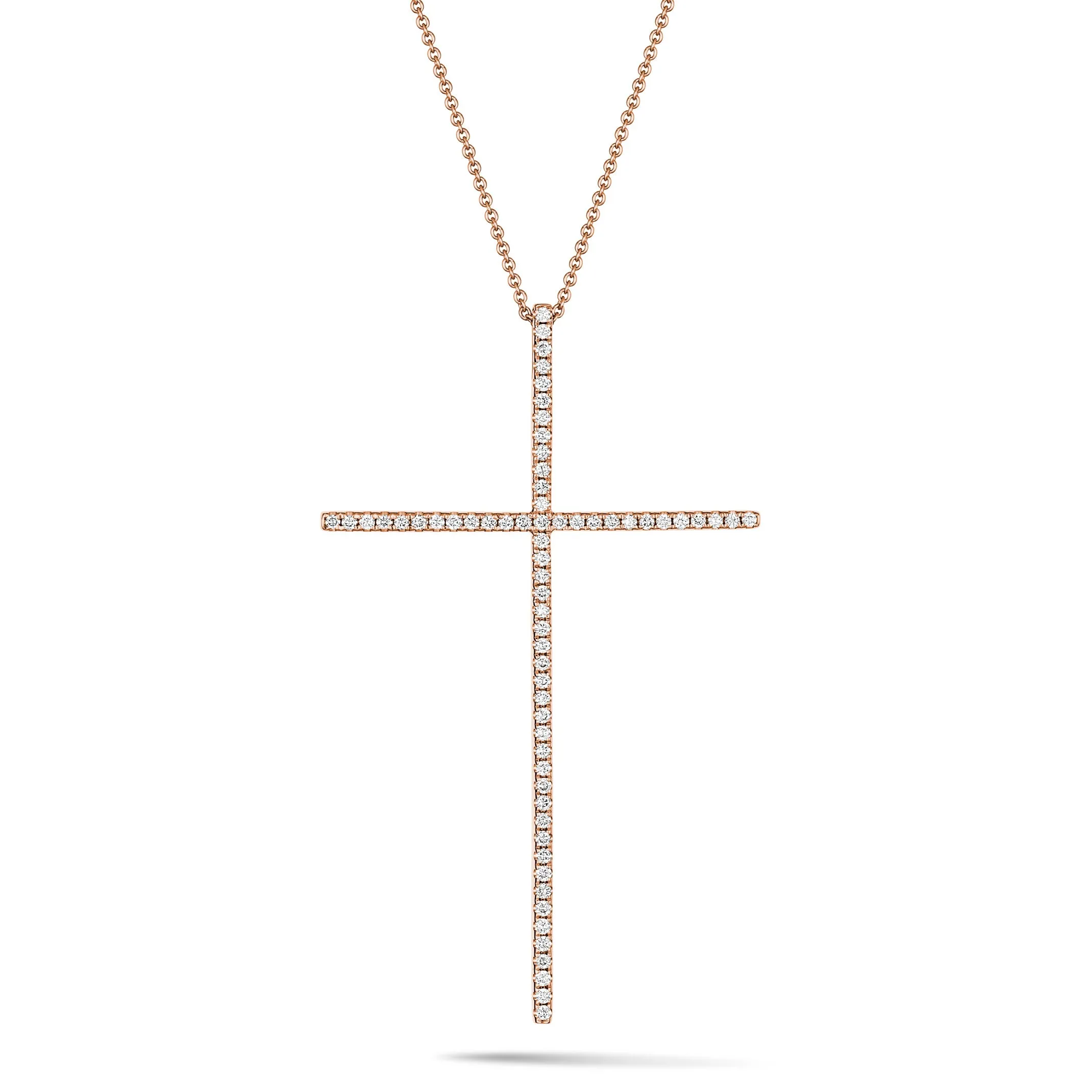 Frankie | Diamond Cross 18CT Rose Gold