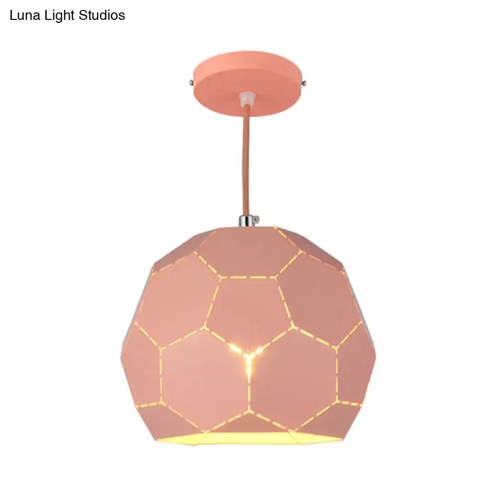 Geometric Nordic Style Metal Pendant Lamp in 5 Colors