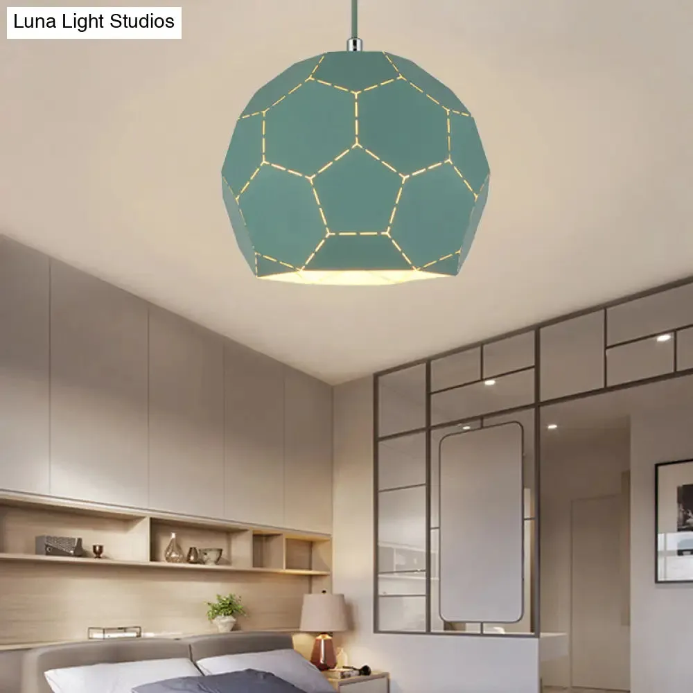 Geometric Nordic Style Metal Pendant Lamp in 5 Colors