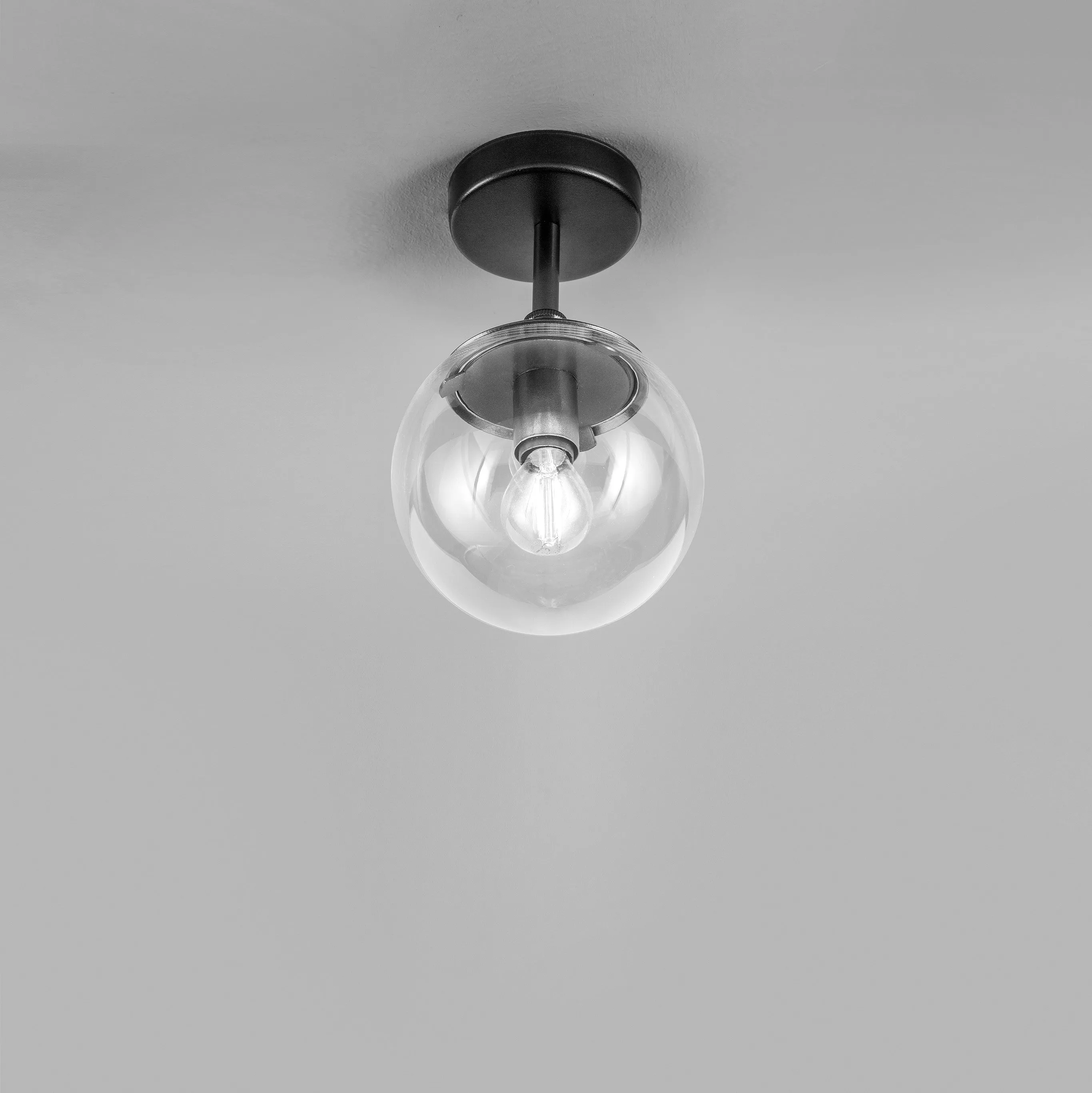 Globe recessed ceiling pendants