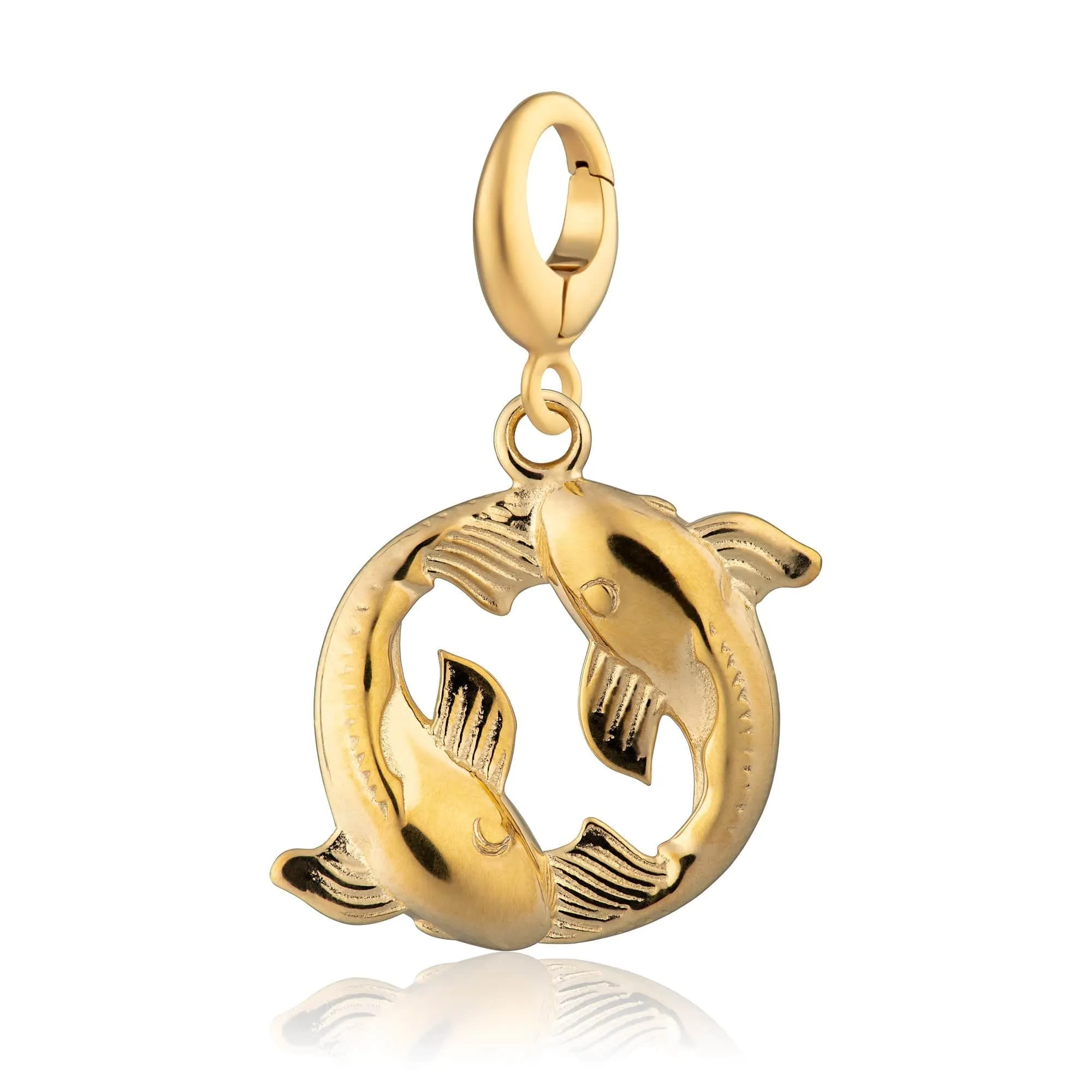 Gold Plated Koi Fish Pisces Zodiac Charm