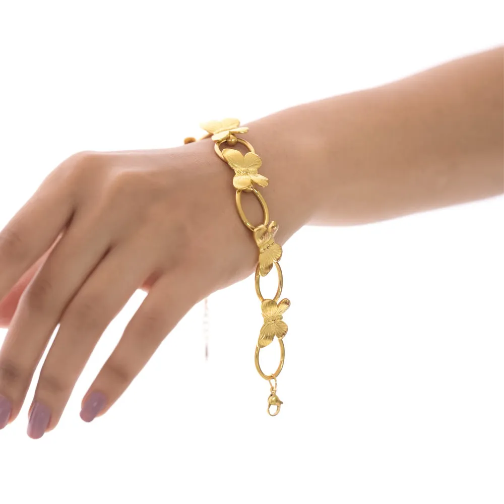 Golden Flutter Harmony Bracelet