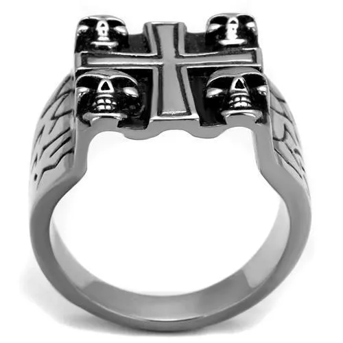 Gothic Cross Skull Ghost Head Ring