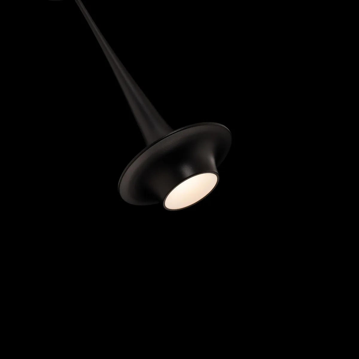 Hugo 10 in. LED Pendant Light Black finish