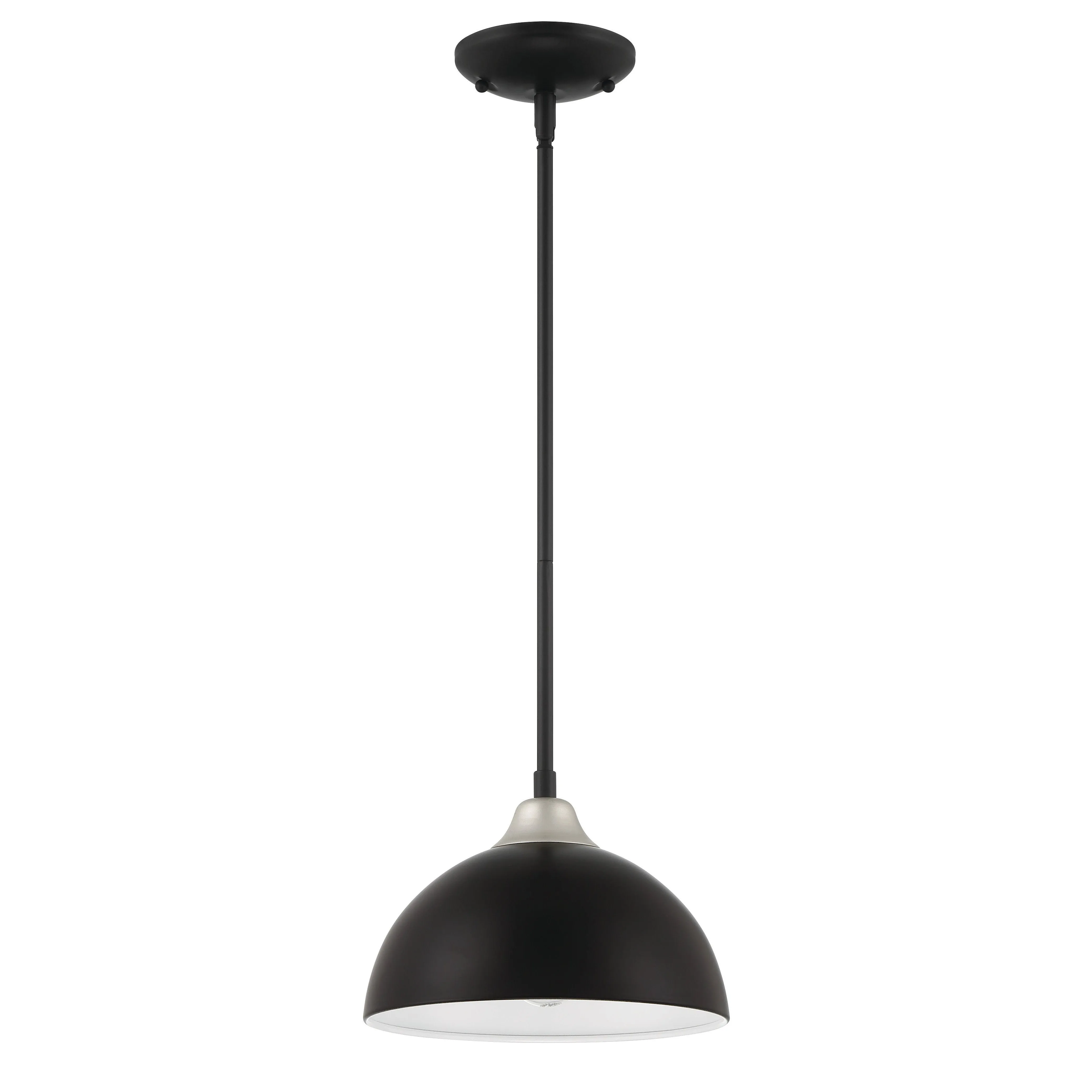 Kahn 1 Light Outdoor Pendant in Midnight/Satin Aluminum