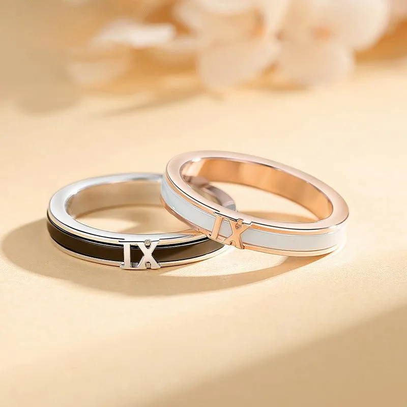 Matching Silver Electroplated Couple Rings - Fashionable All-Matching Design