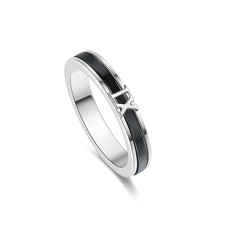 Matching Silver Electroplated Couple Rings - Fashionable All-Matching Design